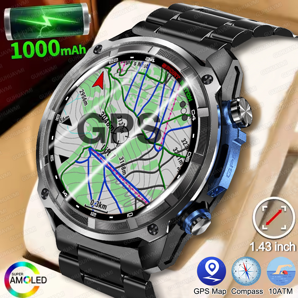 Heart Rate Gps Watch - T-Rex3 Pro GPS Çevrimdışı Harita 1000mAh