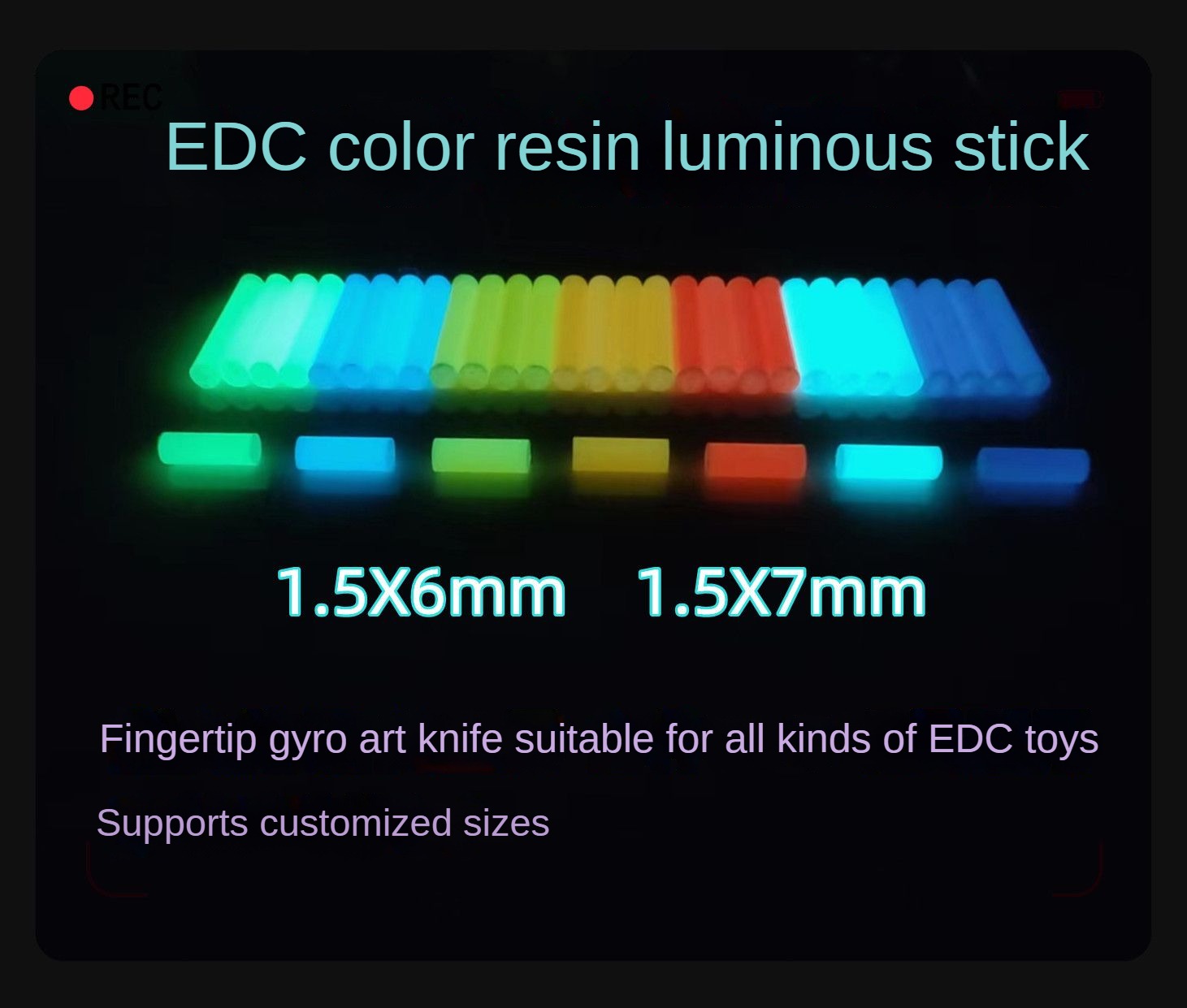 Tritium Gas Tube - Değil tritium 1.5 × 6mm 1.5x7mm