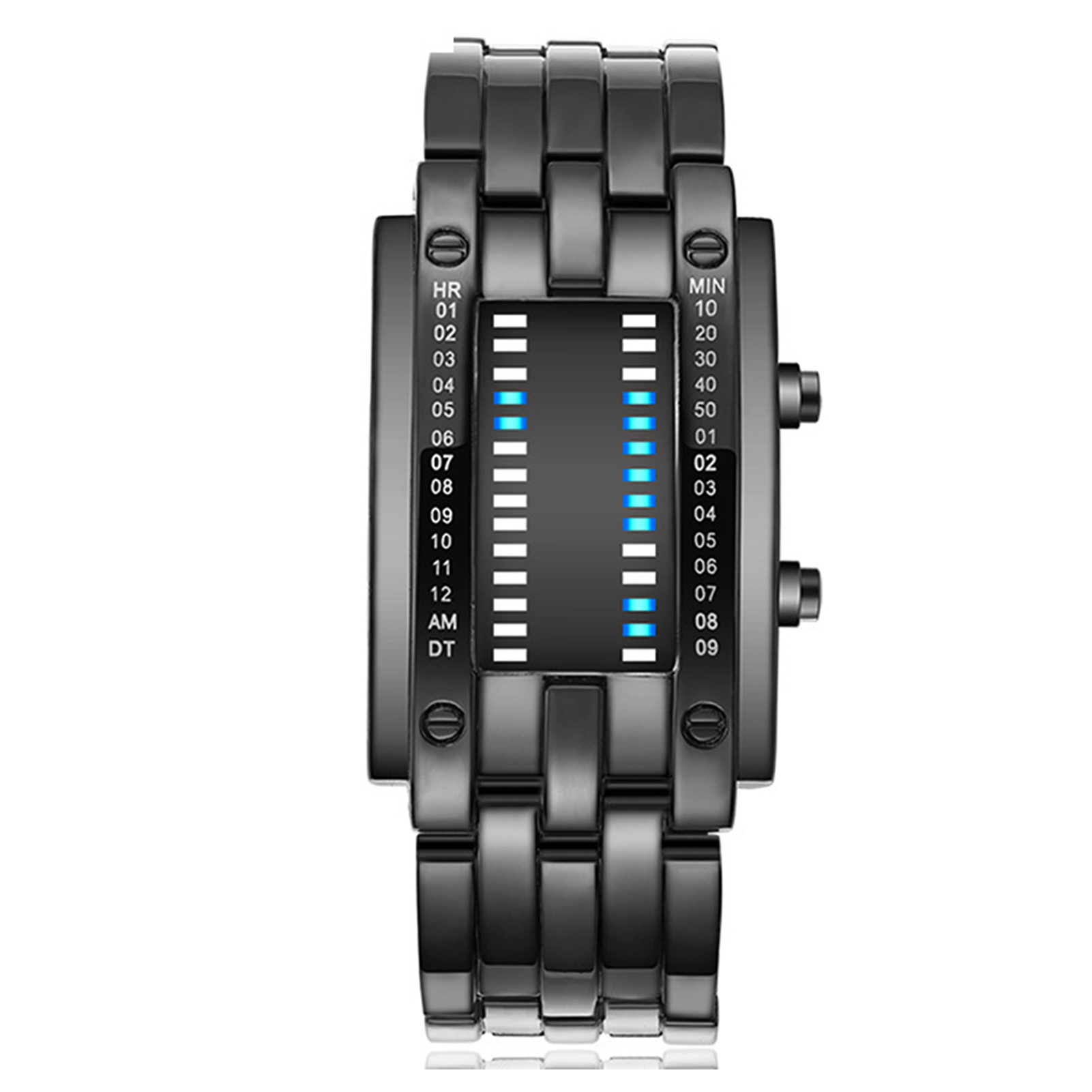 Smartwatch Premium Watches For Women - Premium İkili Matris Mavi LED Dijital