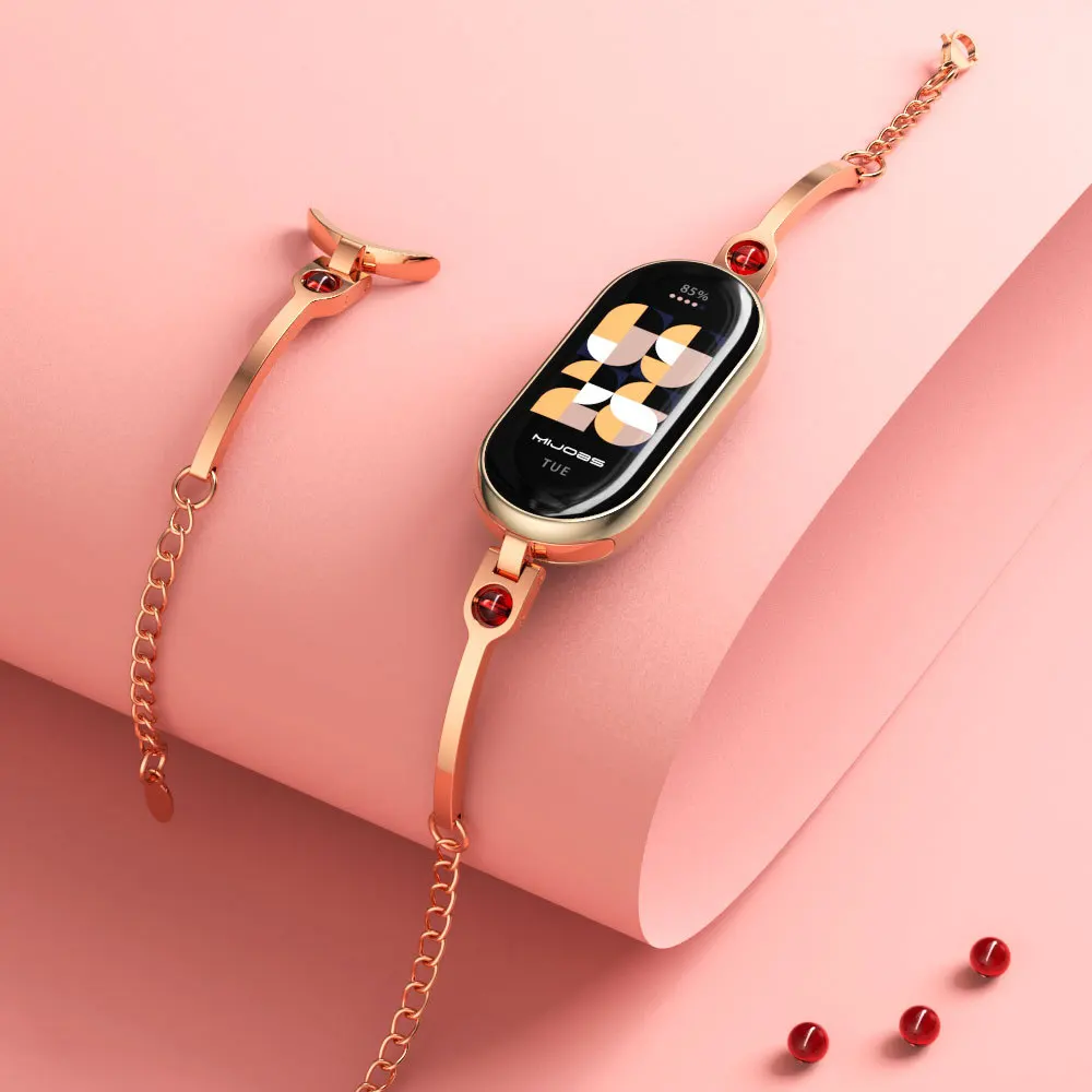 Smartwatch Watches For Girls - Xiaomi Mi Band 8 için Paslanmaz