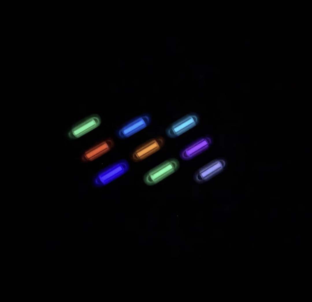 Tritium Gas Tube - 8 Paket 2*6mm Küçük Cam Tüp