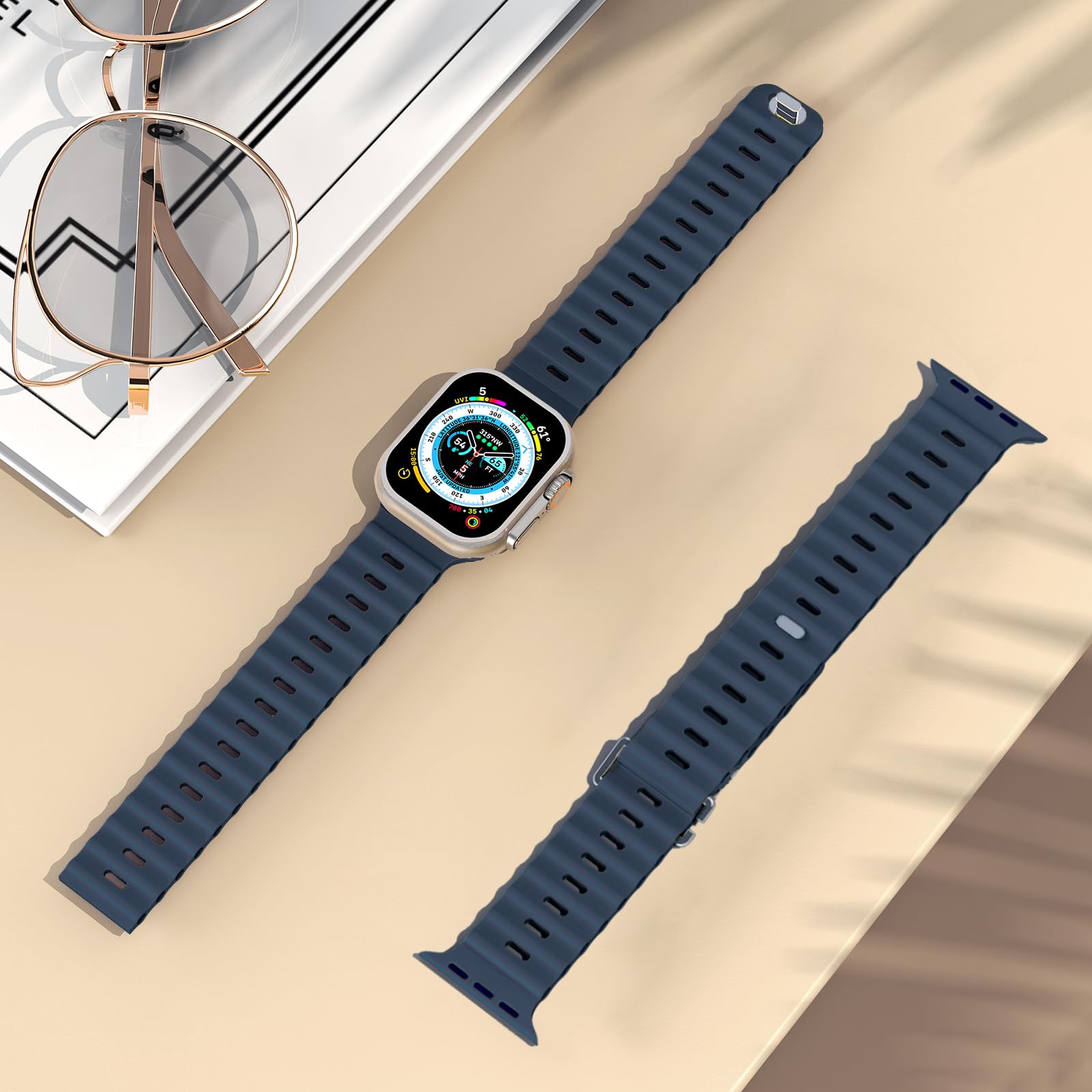 Apple için okyanus bant kayışı - Smartwatch Apple Watches For Men incelemesi ve fiyatı