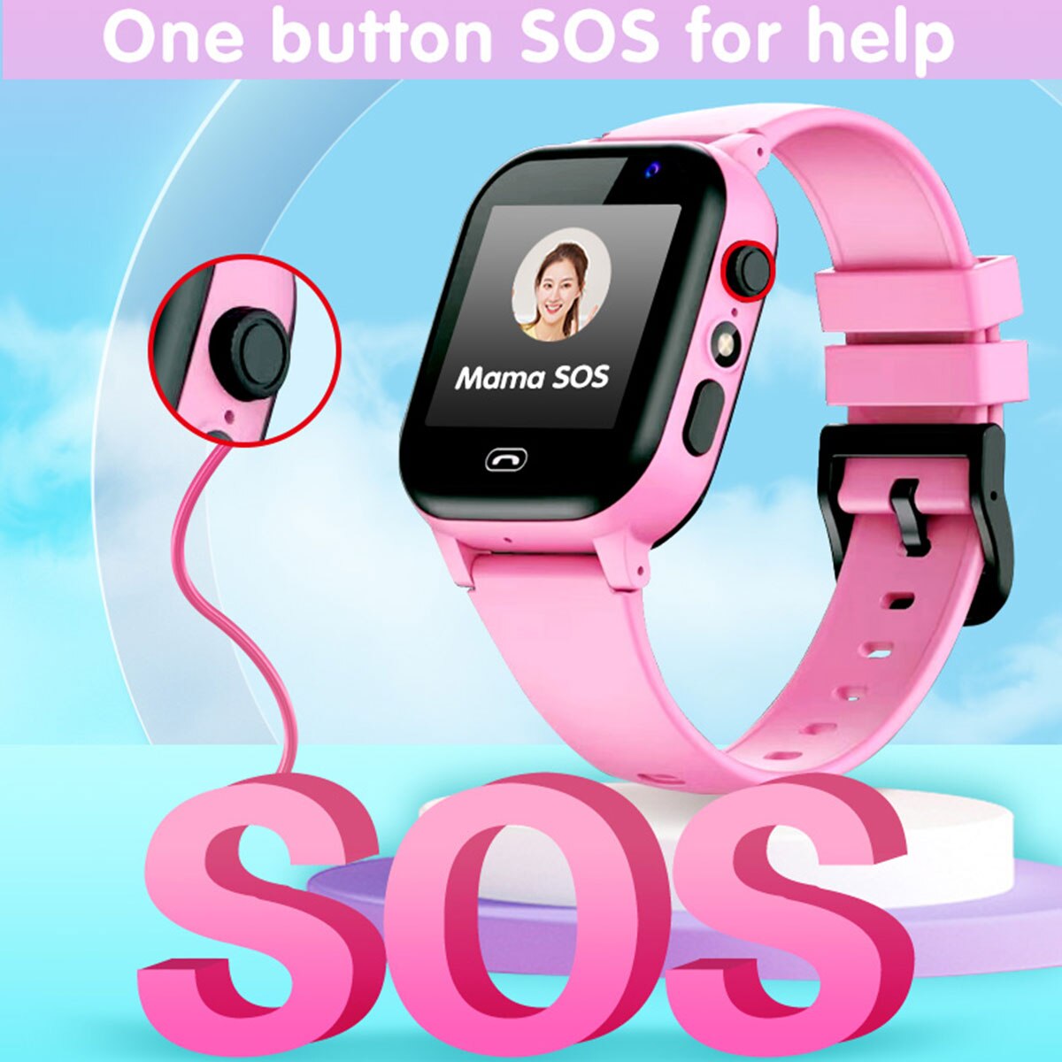 Çocuklar akıllı saat SOS çağrı - Smartwatch Watches Gift For Boys incelemesi ve fiyatı