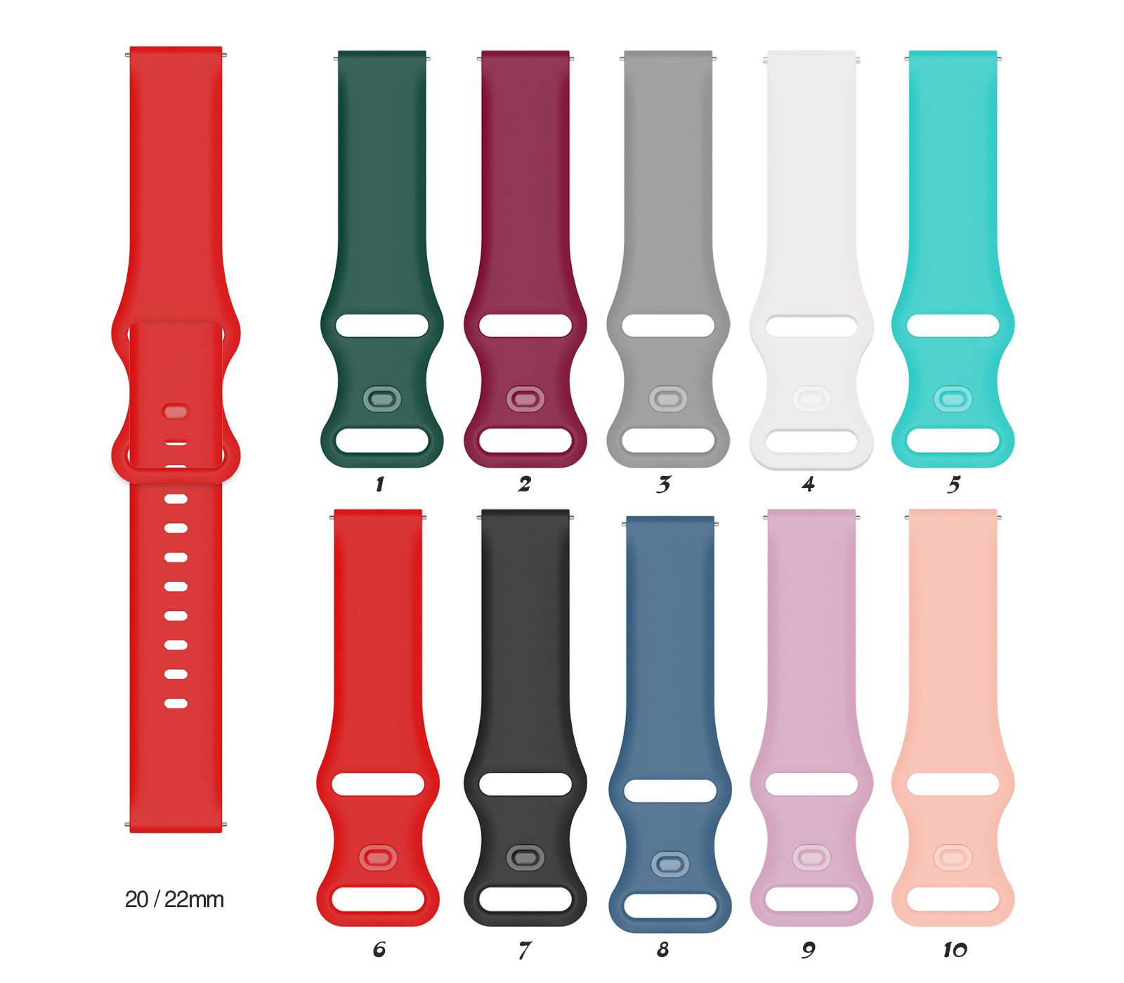 20mm 22mm Silikon bileklik Pol - Titan Watches Smartwatch incelemesi ve fiyatı