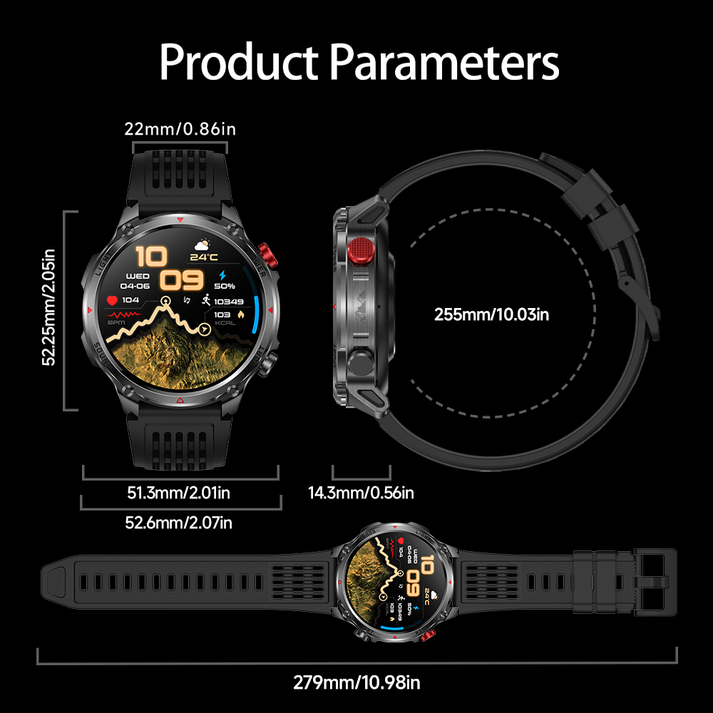 HT45 GPS Akıllı Saat - 1100mAh - Heart Rate Gps Watch incelemesi ve fiyatı