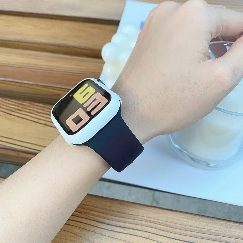 Apple için silikon bant saat k - Smartwatch Apple Watches For Men incelemesi ve fiyatı
