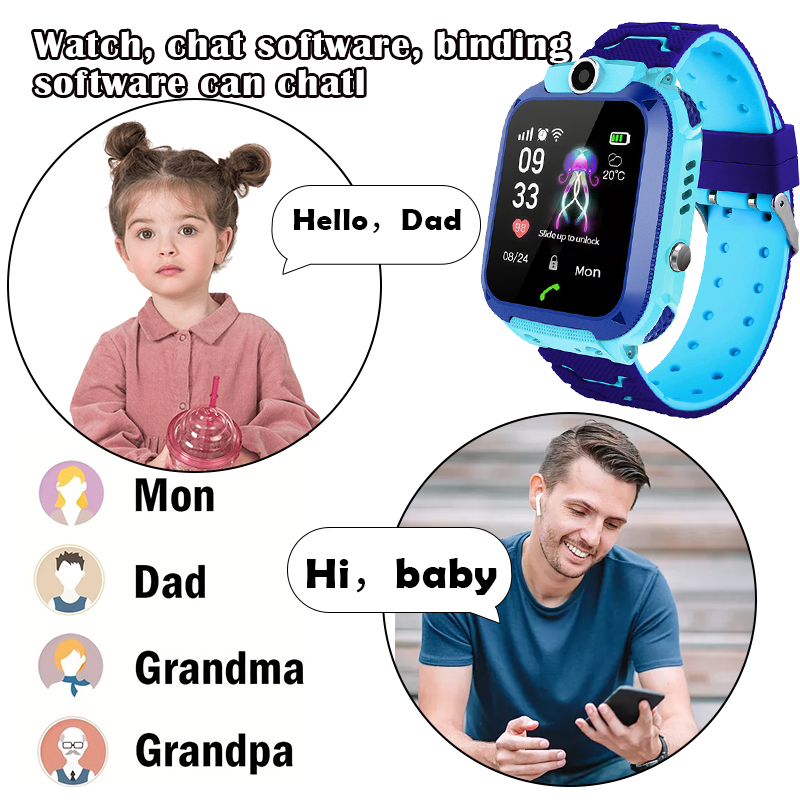Q12B Çocuk Akıllı Saati, SOS Ç - Smartwatch Watches Gift For Boys With Gps incelemesi ve fiyatı