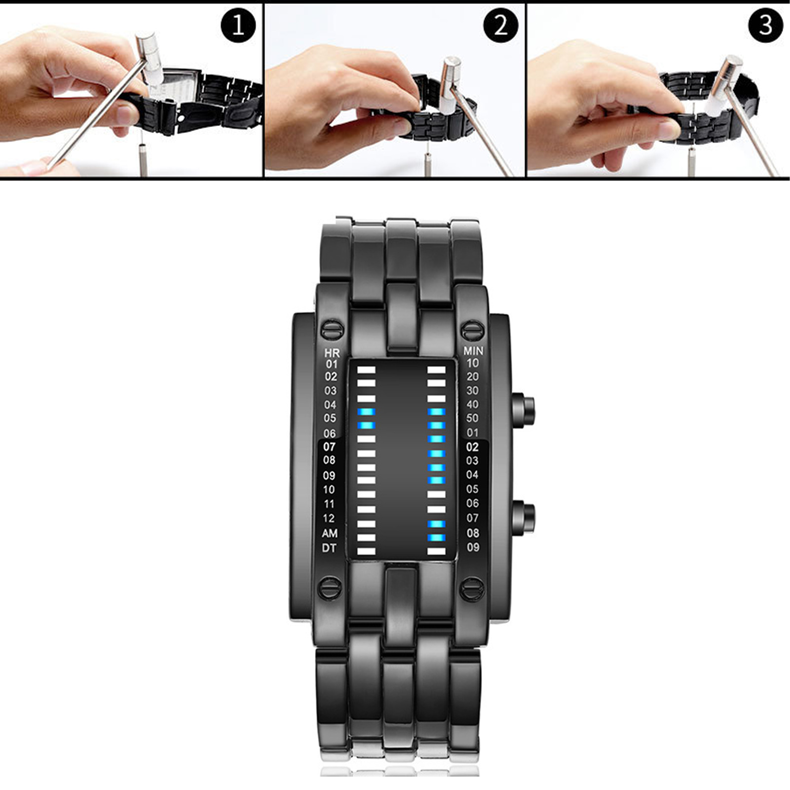 Premium İkili Matris Mavi LED  - Smartwatch Premium Watches For Women incelemesi ve fiyatı