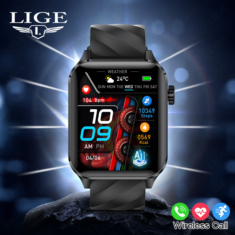 LIGE Yeni Bluetooth Çağrı Akıl - Smartwatch Iphone Watches For Women incelemesi ve fiyatı